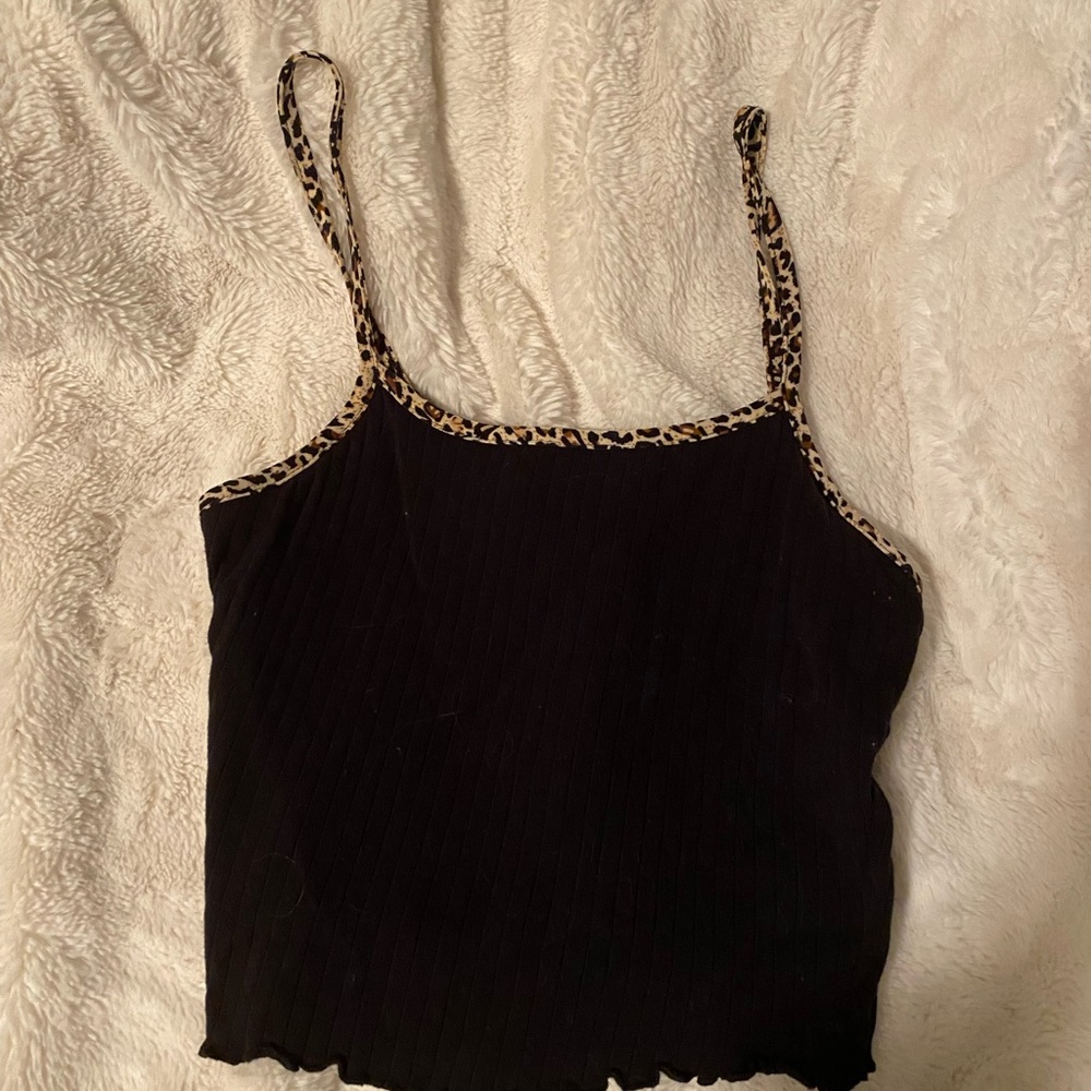cropped cheetah tank.